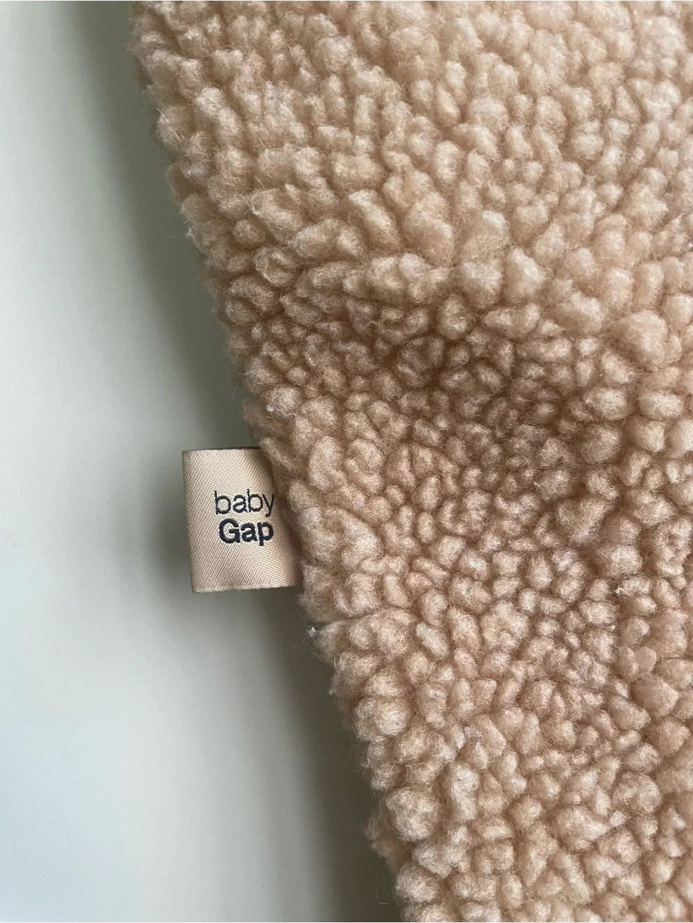 baby GAP Beige Teddy Sherpa Hooded Jumpsuit with Ears - Gender Neutral!